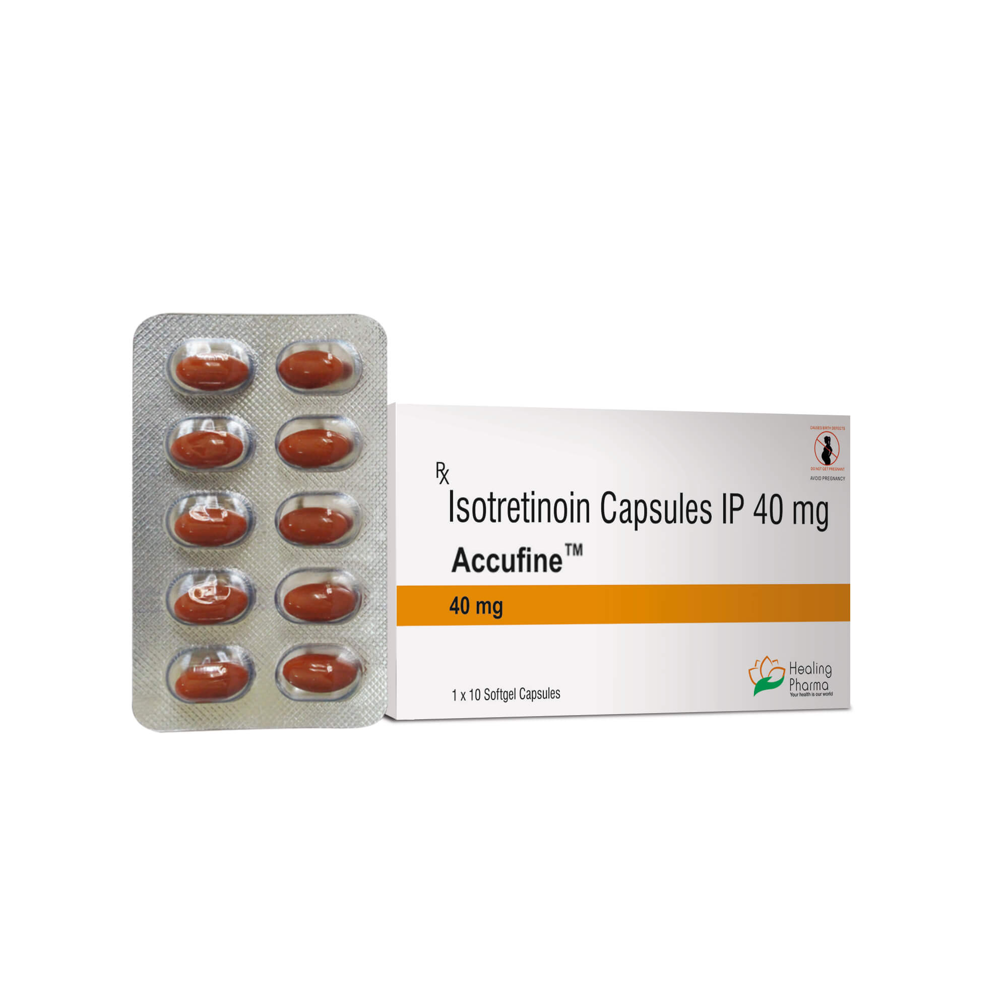 Accufine 40 (40mg Isotretinoin)