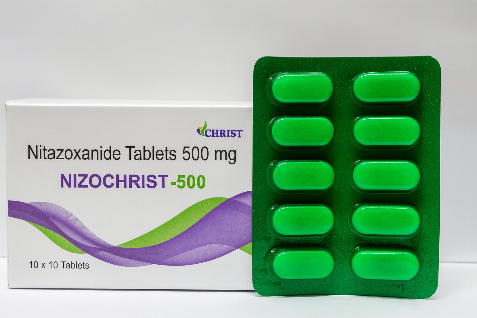 NIZOCHRIST 500 (500mg Nitazoxanide)