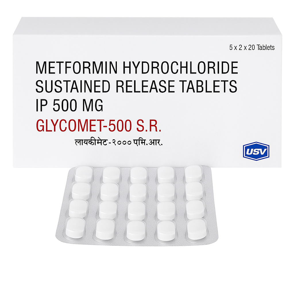 GLYCOMET SR 500 (500mg Metformin)